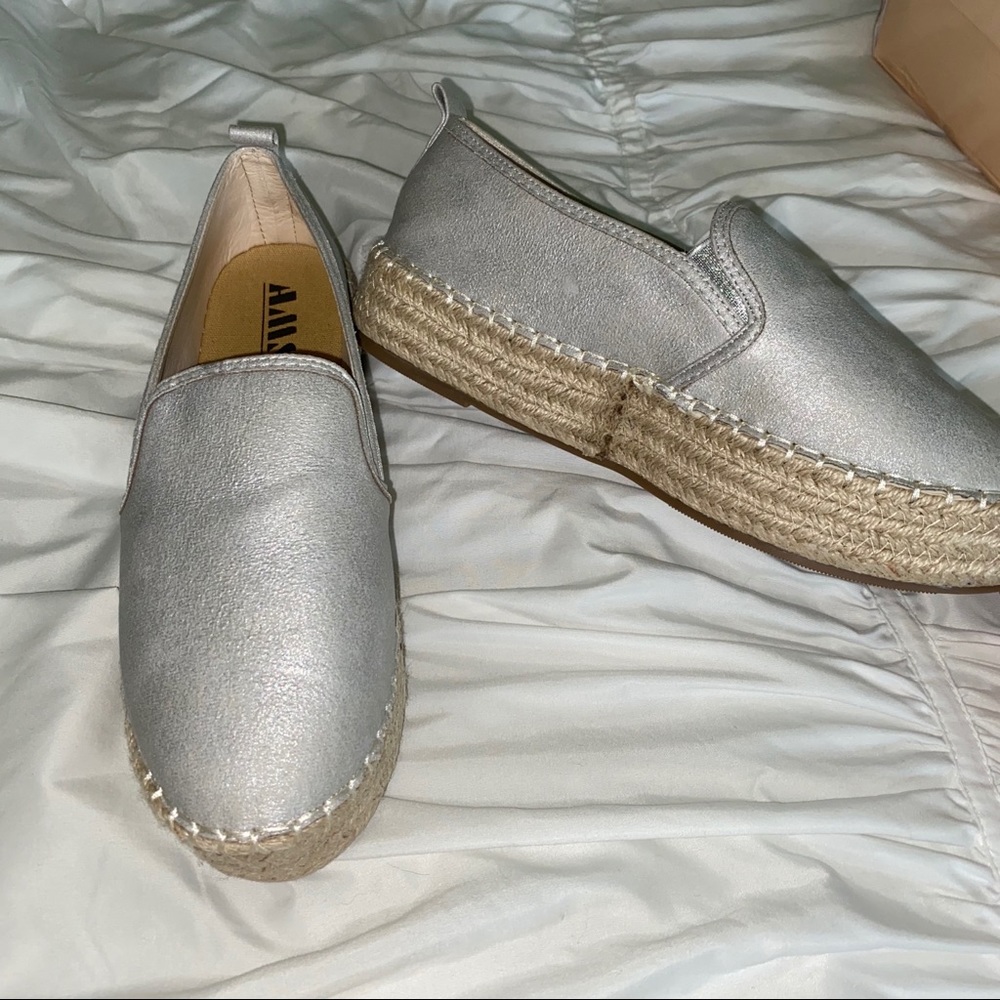 Metallic Platform Espadrilles